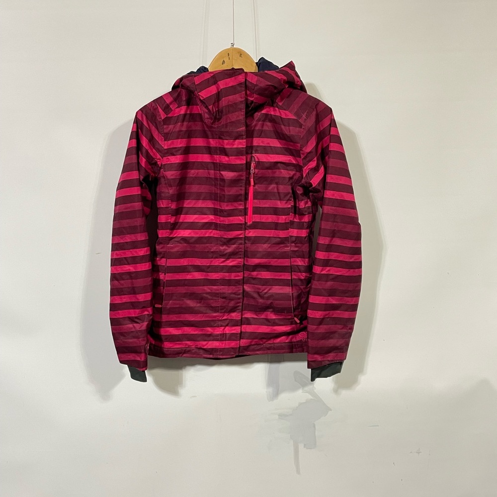 Mountain Hardwear Red and Black Striped Ski Jacket
